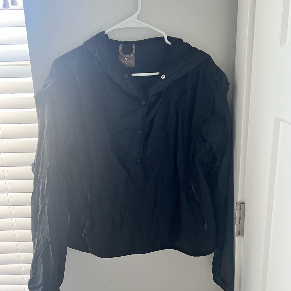 Free People Black Utility Jacket